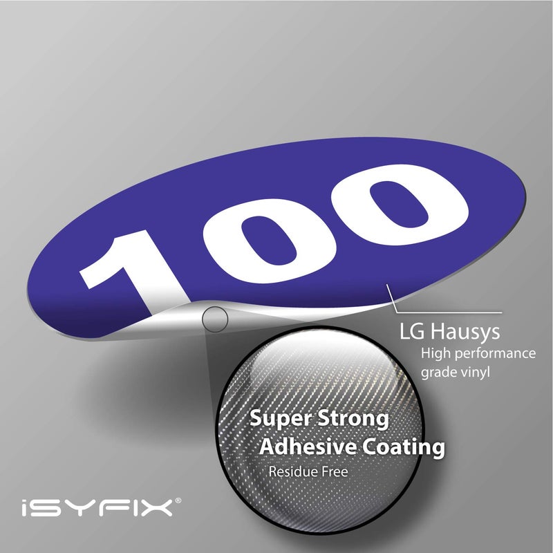 iSYFIX Blue Consecutive Number Stickers â€“ 1 to 100, 1.5-inch, 1 Set â€“ Vinyl Self Adhesive Premium Decal, Ideal for Inventory, Storage, Organizing, Boxes, Bins, Toolbox, Lockers & More, Indoor/Outdoor - Image 3